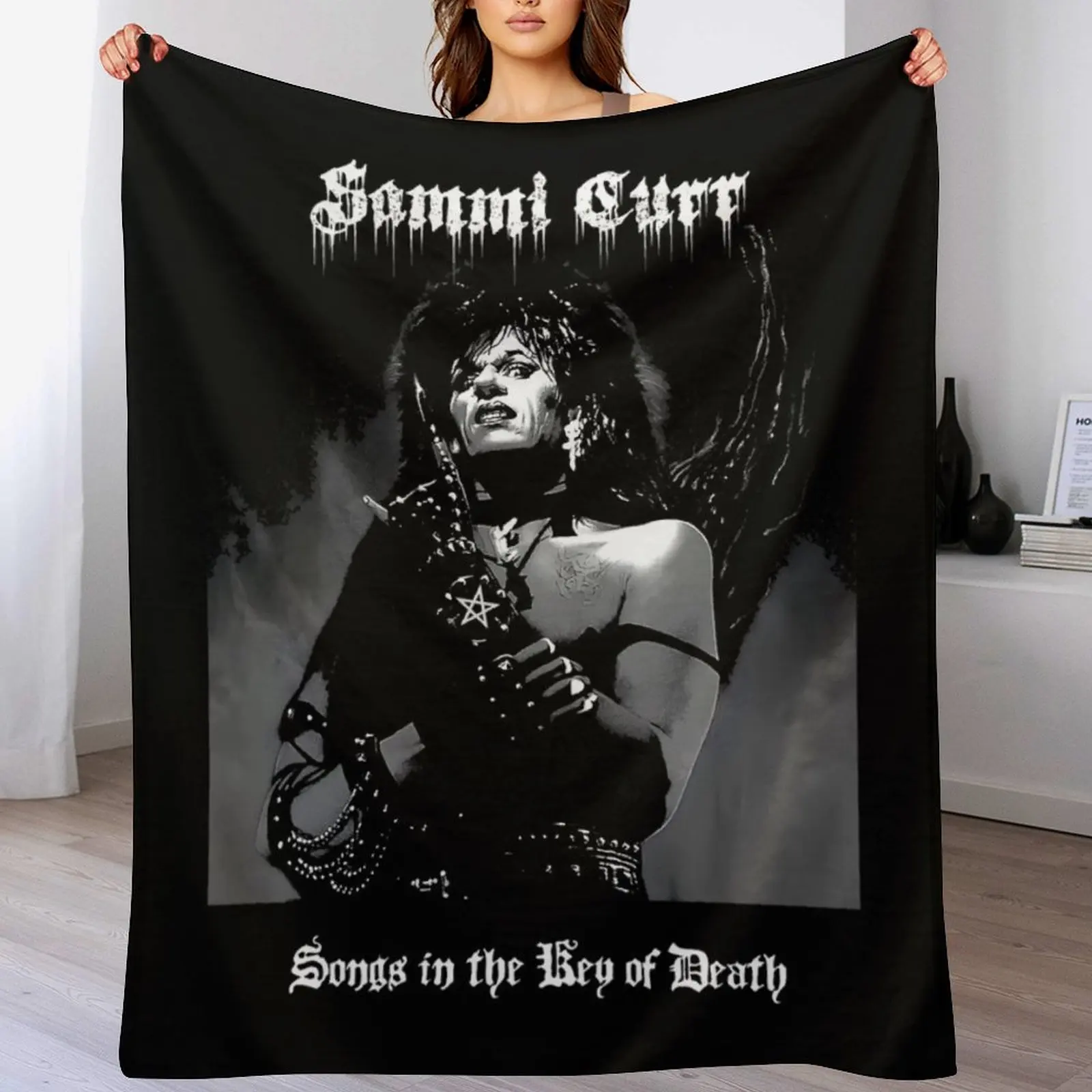 Классическое одеяло Sammi Curr Black Metal милое клетчатое индивидуальное подарочное и