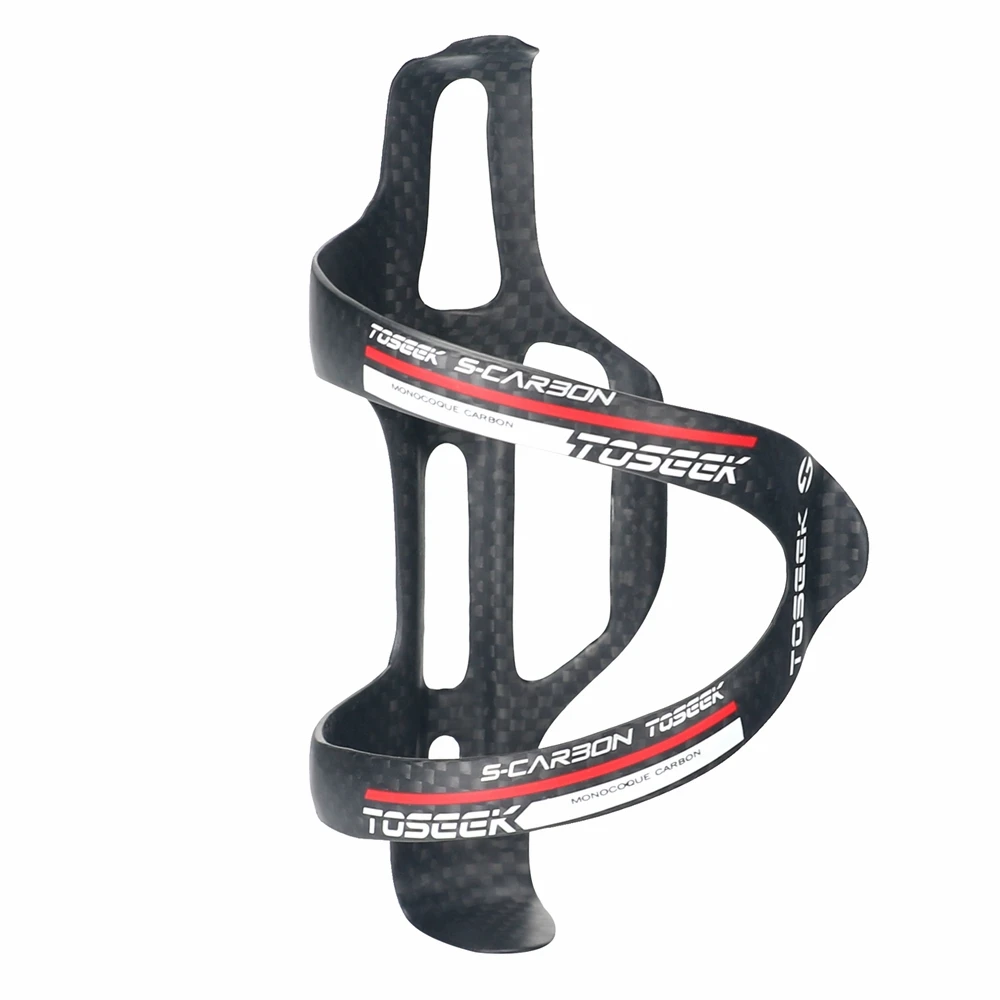 TOSEEK-Углеродная клетка для бутылки с водой держатель велосипедной аксессуары