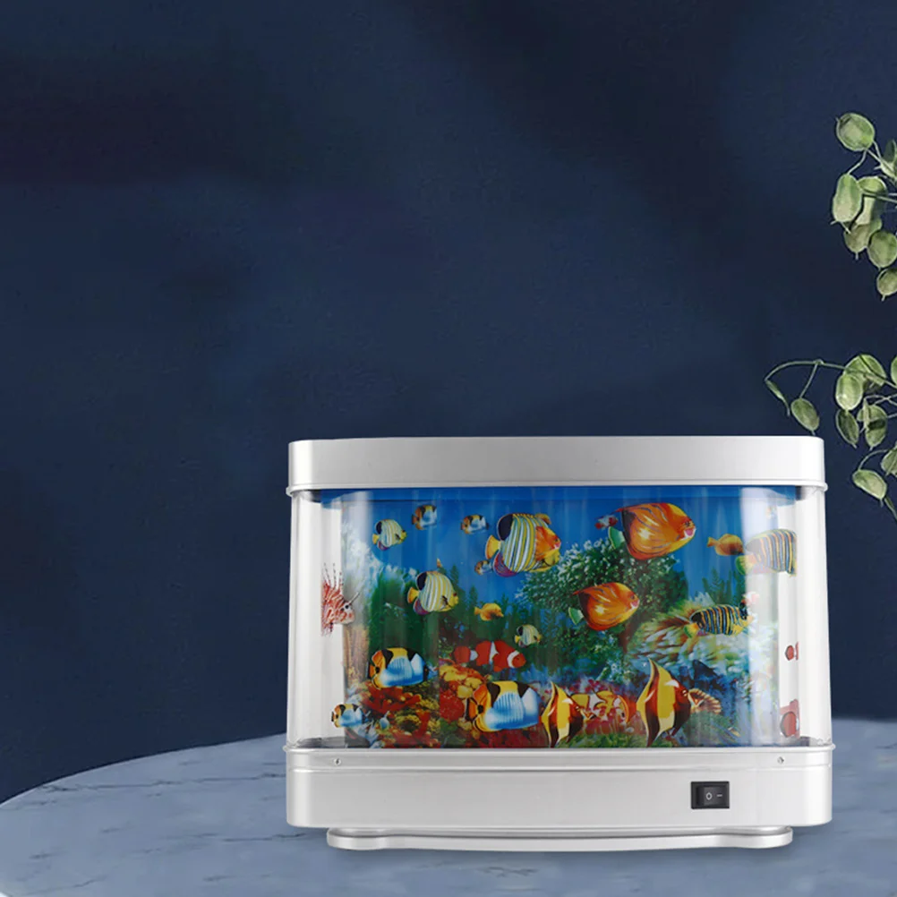 

Fish Bowl искусственная ночь искусственная поддельная емкость для аквариума Подвижные пластиковые лампы в форме