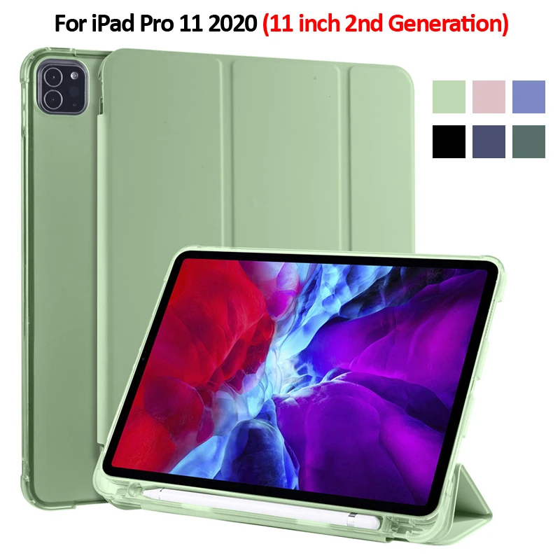 

Cover Case for iPad Pro 11 2020 Leather Cover Fold Stand Tablet Smart Cover for Fudna iPad Pro 11 Case 2020 with Pencil Holder