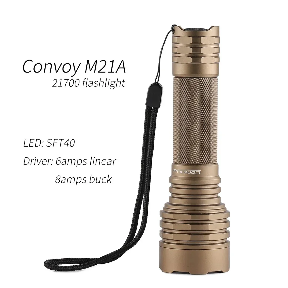 

Фонарик Convoy M21A Luminus SFT40 21700
