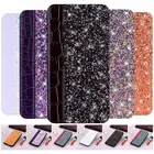 Магнитный чехол-книжка с крокодиловым узором для Samsung Galaxy A6 Plus A7 A8 2018 A20E A2 Core A20 A30 A40 A50 A70, блестящий чехол для телефона D11G