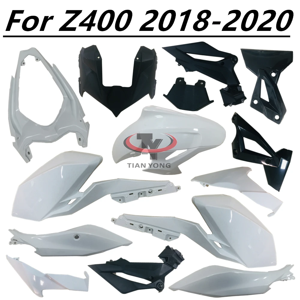 Фото Мотоцикл для Kawasaki Z400 2018 2019 2020 Z400 19-20 неокрашенный обтекатель кузова аксессуары для литья под давлением пластиковые детали №1