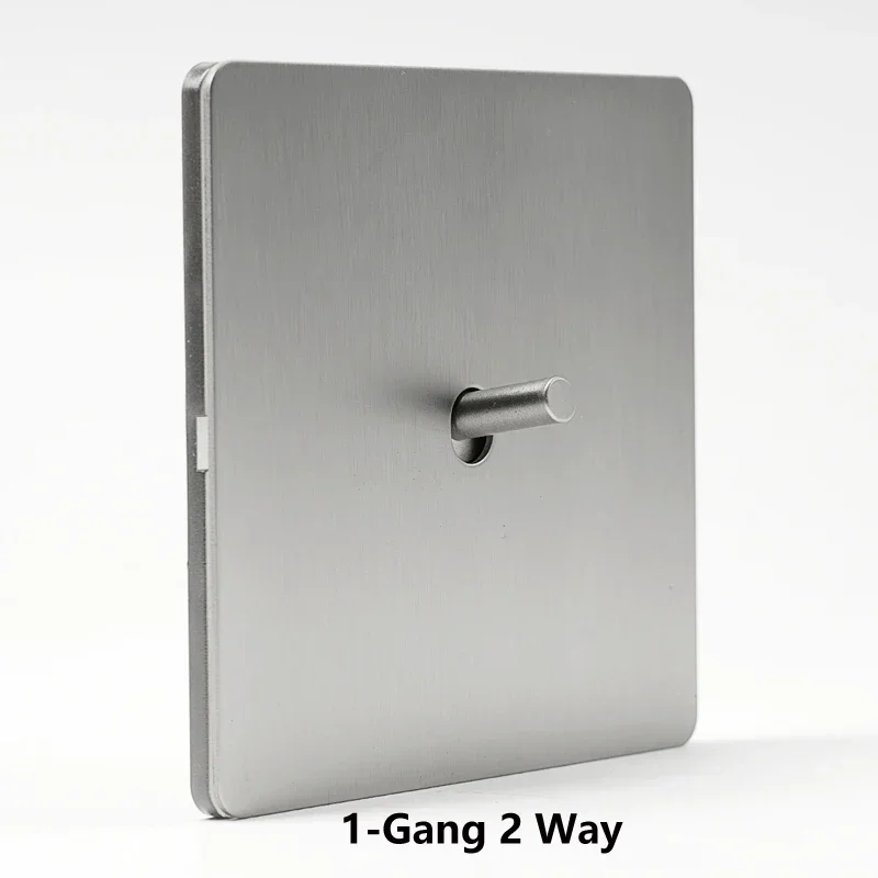 

Регулируемый настенный выключатель из нержавеющей стали 1-4 клавиши