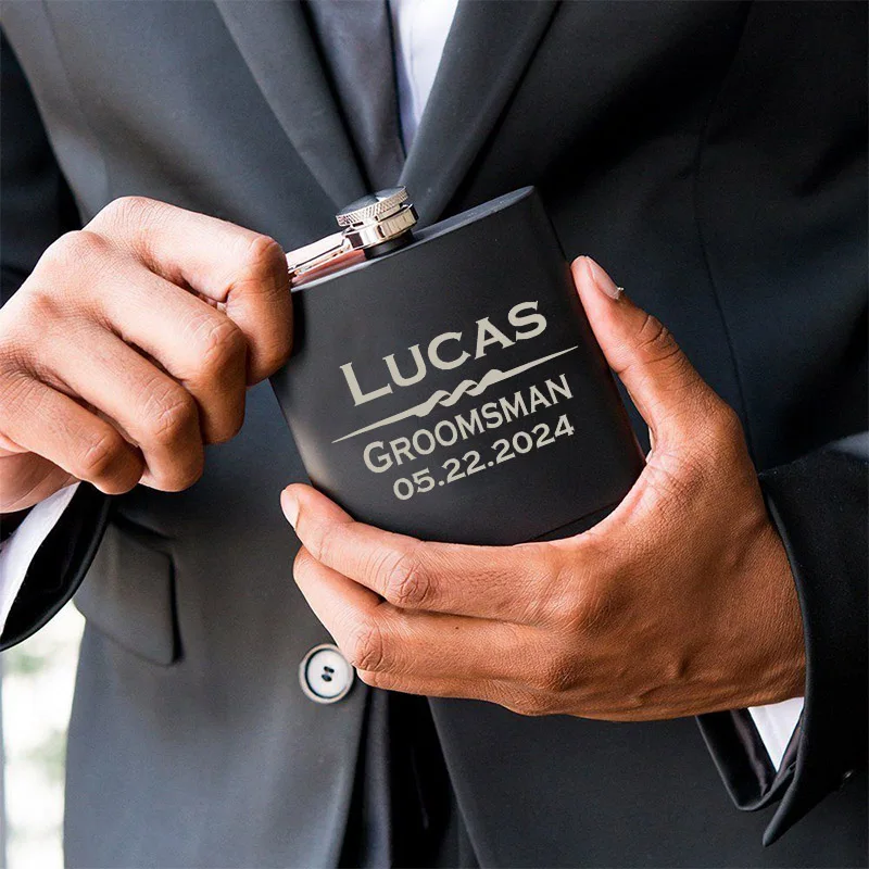 Колба для шафера подарок Лучший человек Usher отец невесты и жениха колба на заказ 8