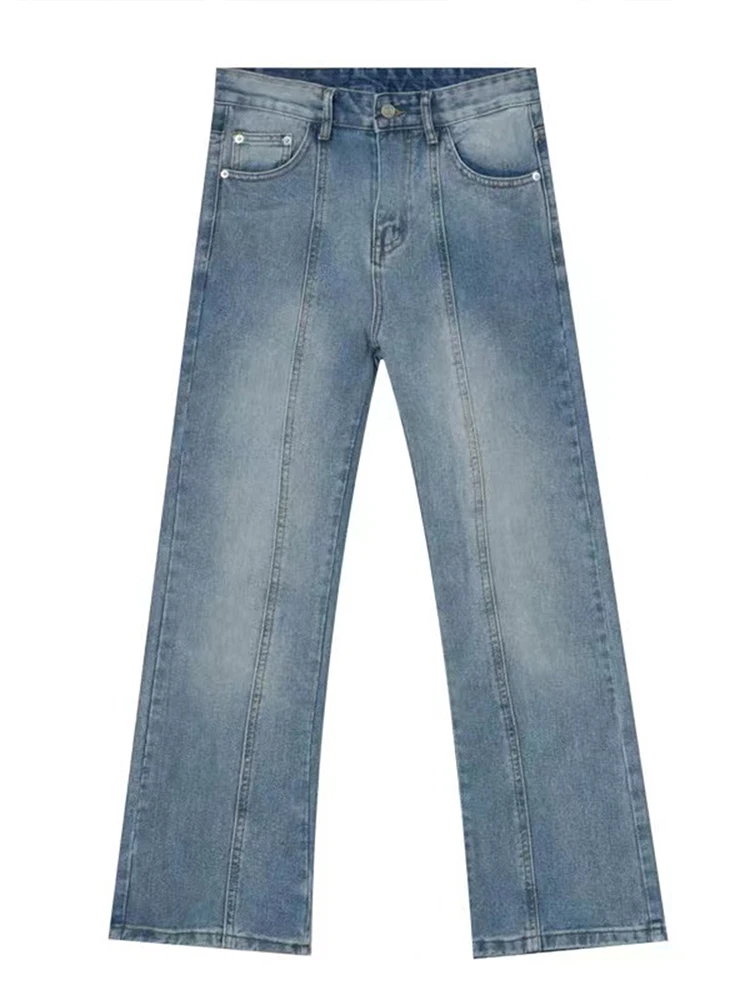 Men's Jeans High Street Vibeins European and American Printing Letters Street Men's Loose Jeans Y2k Pants Men Pants Ins Hot Sale