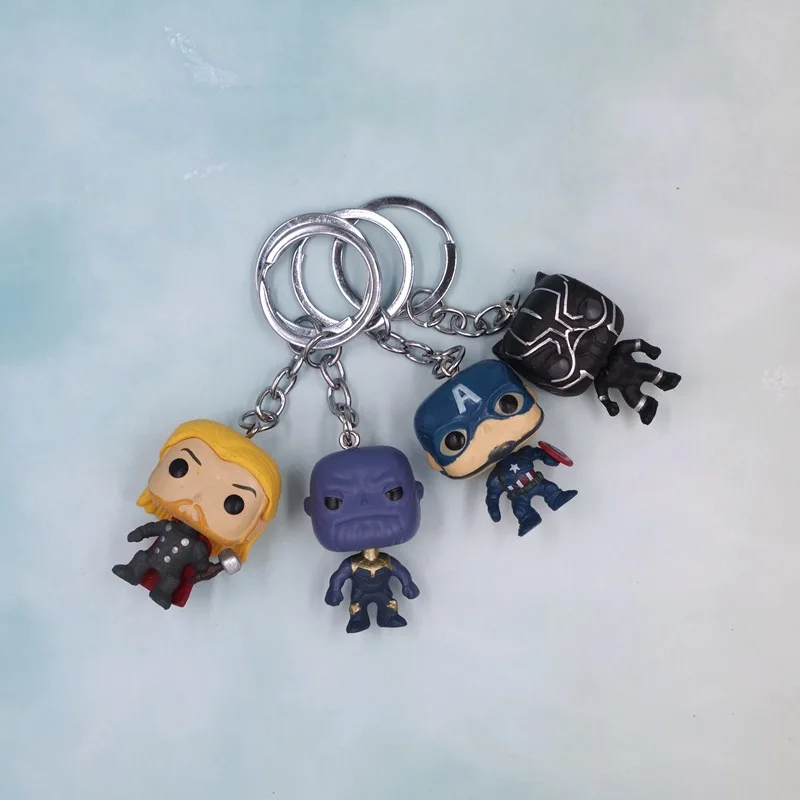 Аниме Фигурка Мстителей Человек-паук Железный человек Халк Капитан Америка