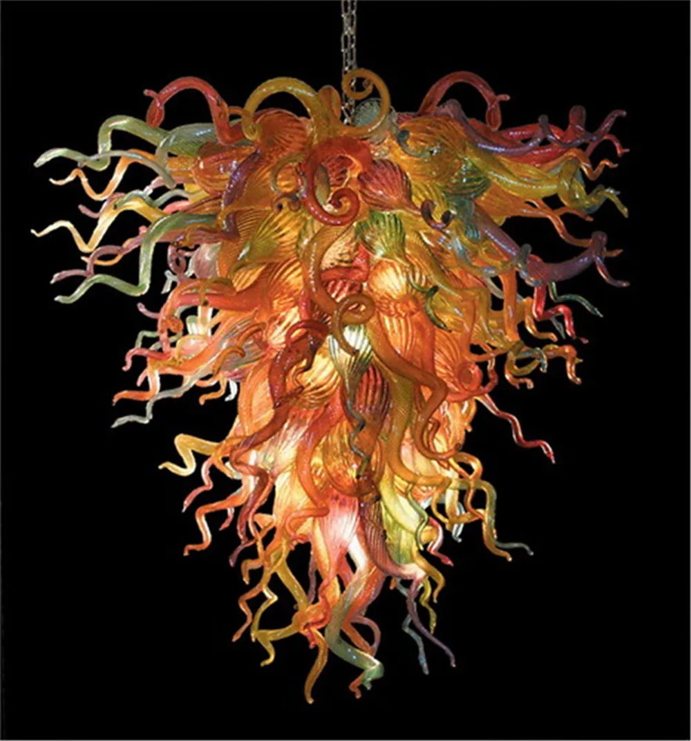 

Contemporary Multicolor Fixture Living Dinner Room Decor Chihuly Murano Glass Chandelier