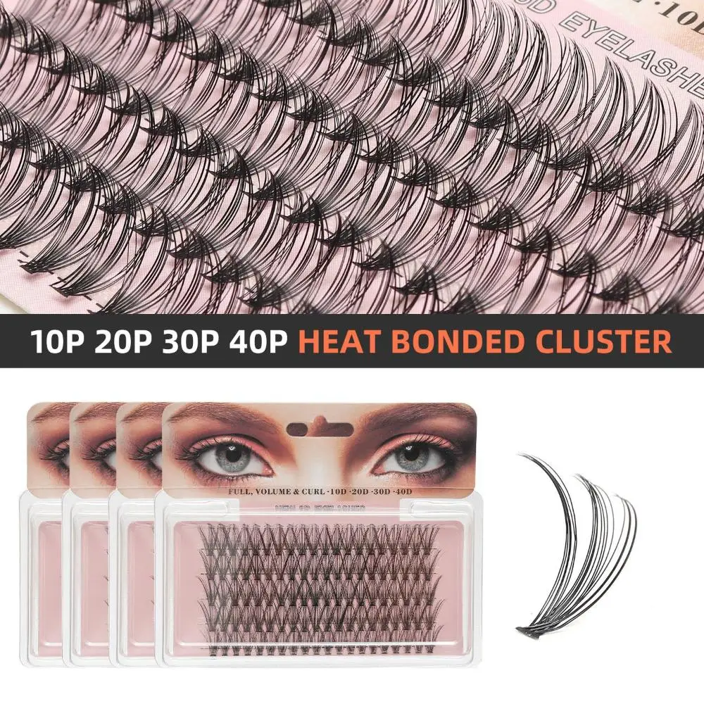 

100Pcs Segment Lashes 8-16mm False Eyelashes Heat Bonded Professional Grafting Individual Cluster EyeLashes C Curl