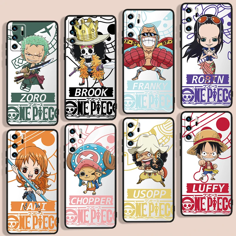 

Anime One Piece Character Phone Case For Huawei P Smart 2018 Plus 2019 Z 2020 S 2021 Pro Nova 2i 3 3i 5 5T 7 7i 8 8i 9 9SE Black