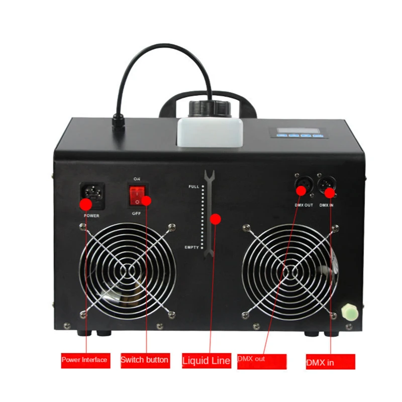 Машина для изготовления противотуманных пузырей DMX512 и удаленная машина дымовых