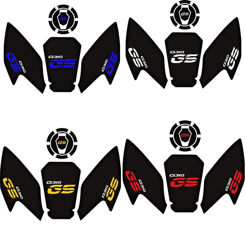 

G310GS Motorcycle Accessories Real Tank Pad Gas Fuel Sticker Moto Decal Emblem Protector For BMW G310 GS 1 Set