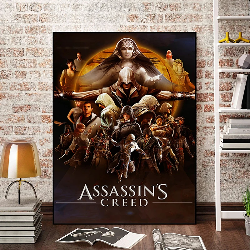 Картины A-AssassinS C-Creed для украшения комнаты в кровати Декор дома настенная Картина