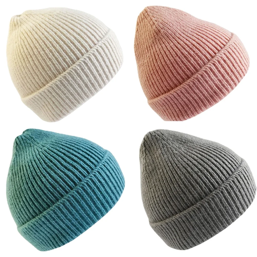

New Autumn Knitted Baby Hat Winter Baby Girls Hat Solid Color Warm Infant Hat Cap Toddler Bonnet Kids Beanies Baby Cap