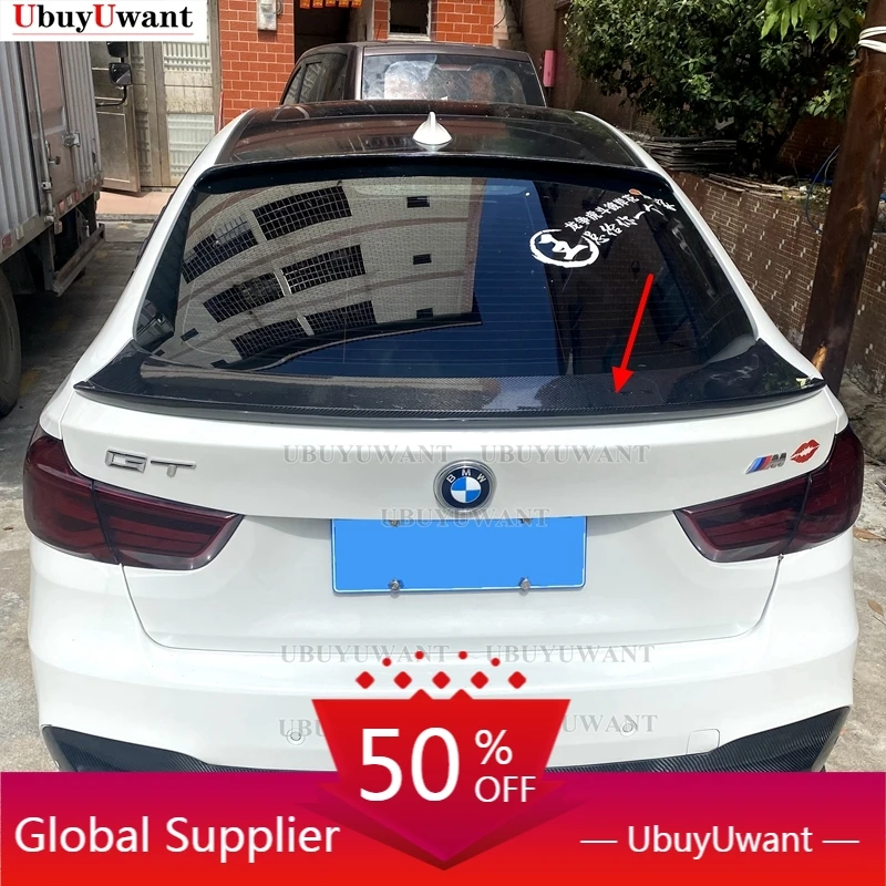 

Real Carbon Fiber Rear Spoiler For BMW 3 Series GT F34 320i 328i 335i 2014 2015 2016 2017 2018 2019 2020-2022 Rear Trunk Wings