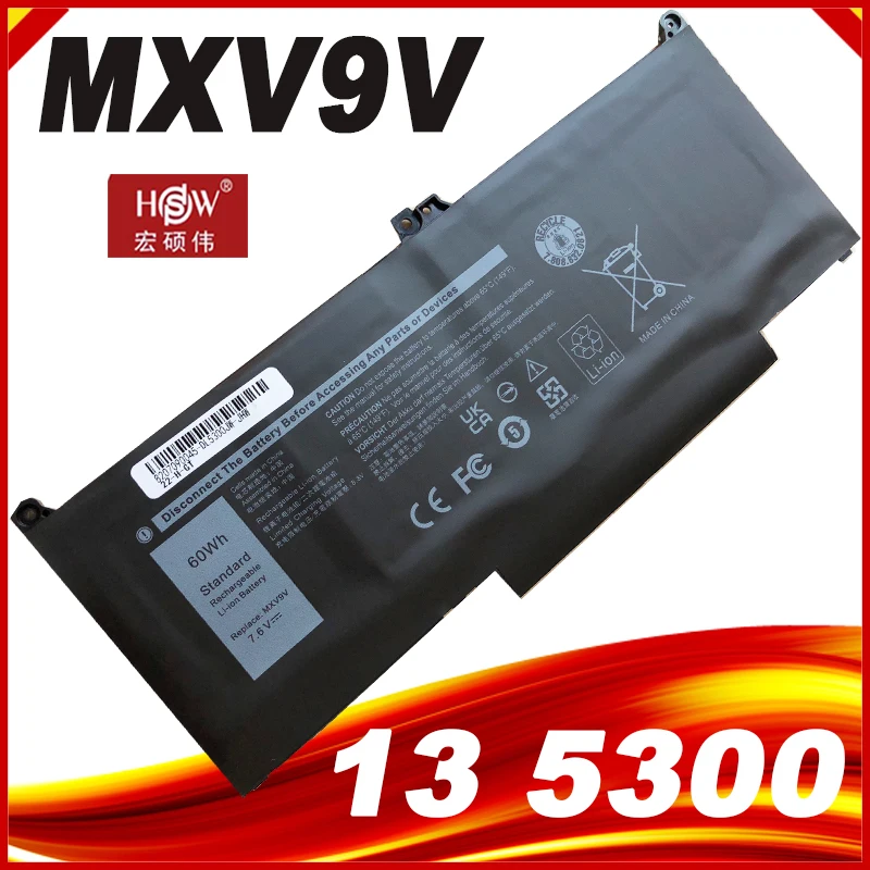 Аккумулятор для ноутбука Dell Latitude 7 6 7300 7400 5300 5310 5 в 1 серии 5VC2M 05VC2M 829MX 0829MX - купить по