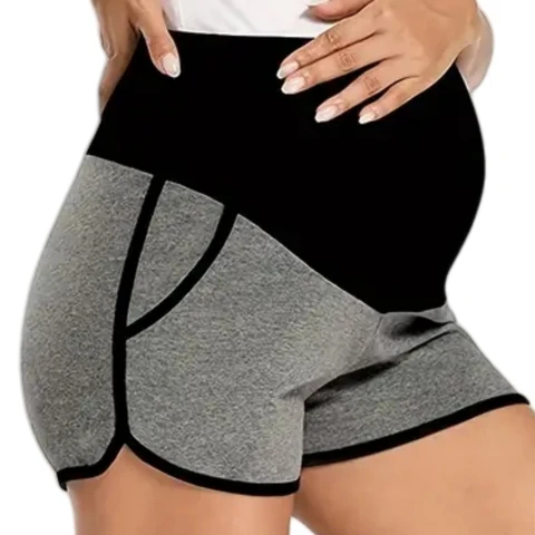 Летние мягкие тонкие модальные короткие леггинсы для беременных, свободные спортивные шорты для йоги, одежда для беременных женщин, беременность
