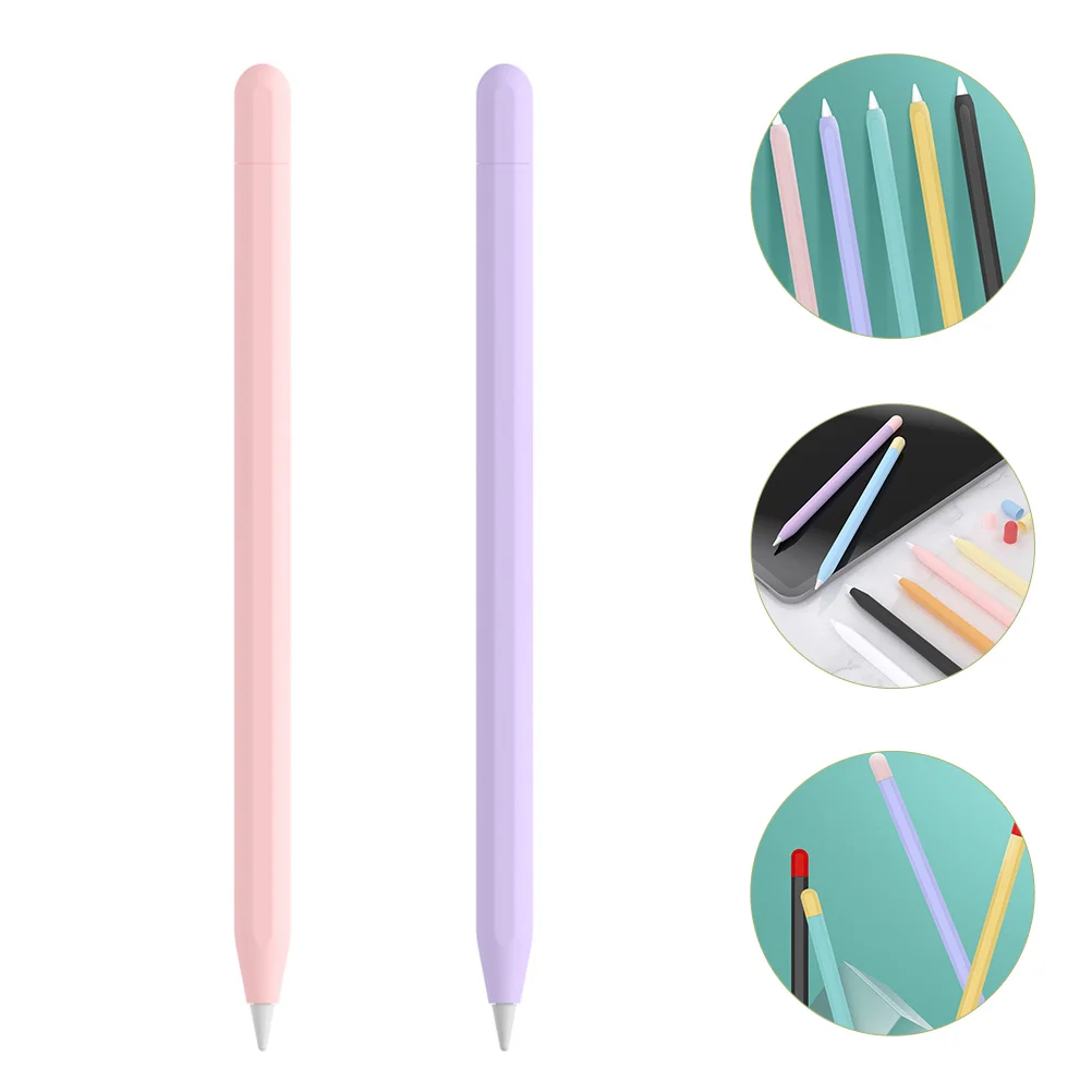 

Silicone Pen Case 2 Protecting Cover Stylus Sleeve Protective Covers Protector Lid Sleeves Body Pennis