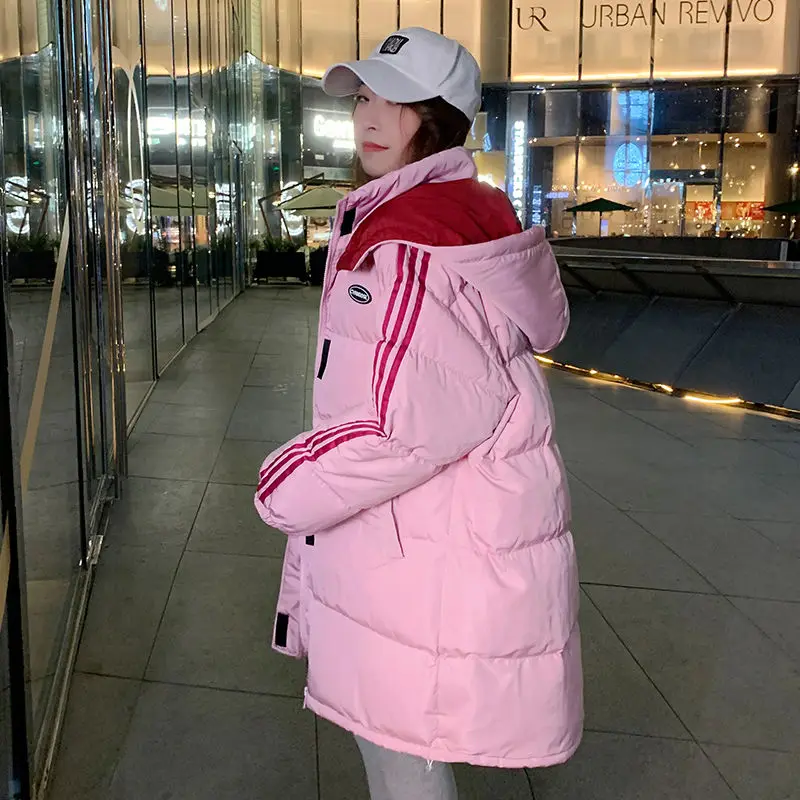 Winter Coat for Women Coats Parkas Jackets Hooded Cotton Padded Jacket Korean Fashion Warm Thickening Midi Coat New 2022