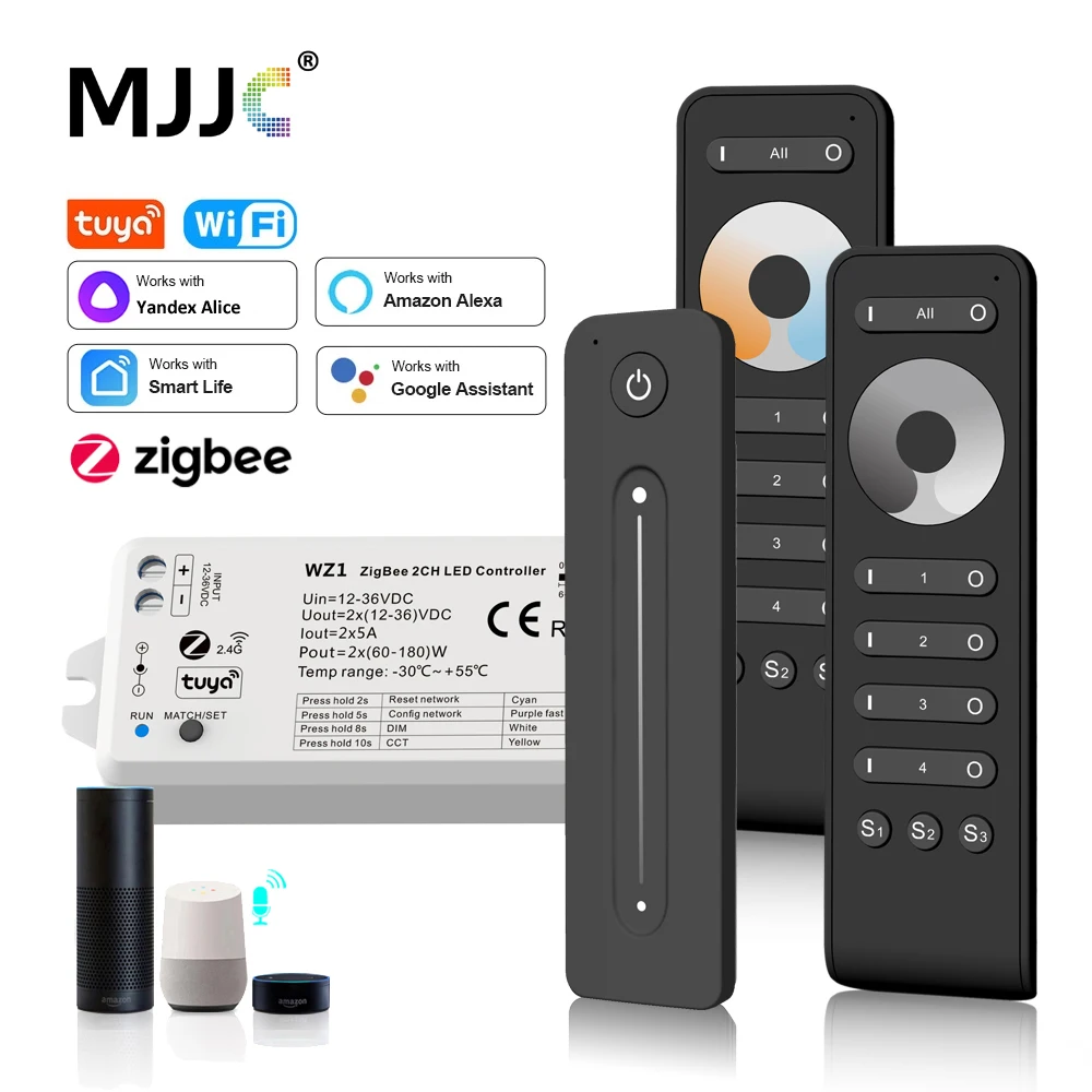 Регулятор освещения Zigbee с радиочастотным беспроводным пультом дистанционного