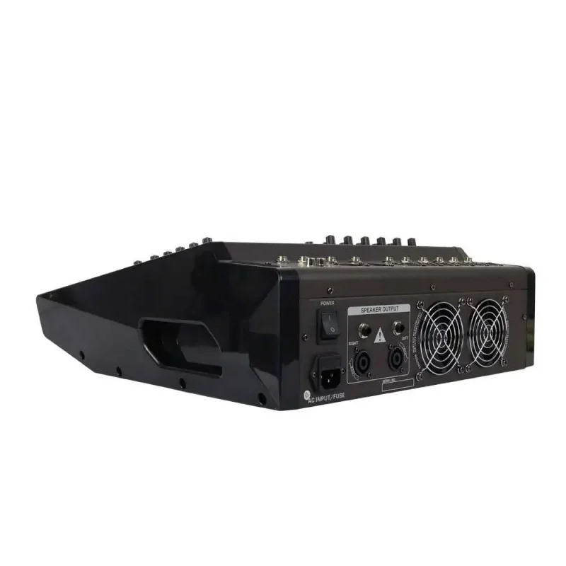 Фото DMX-6 6-канальный USB-микшер с 16 DSP-эффектами, 350 Вт, мощный микшерный пульт, металлический корпус, для живого звука, новинка №5