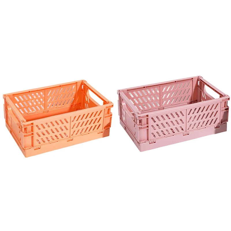 

2 шт., пластиковый складной контейнер для хранения