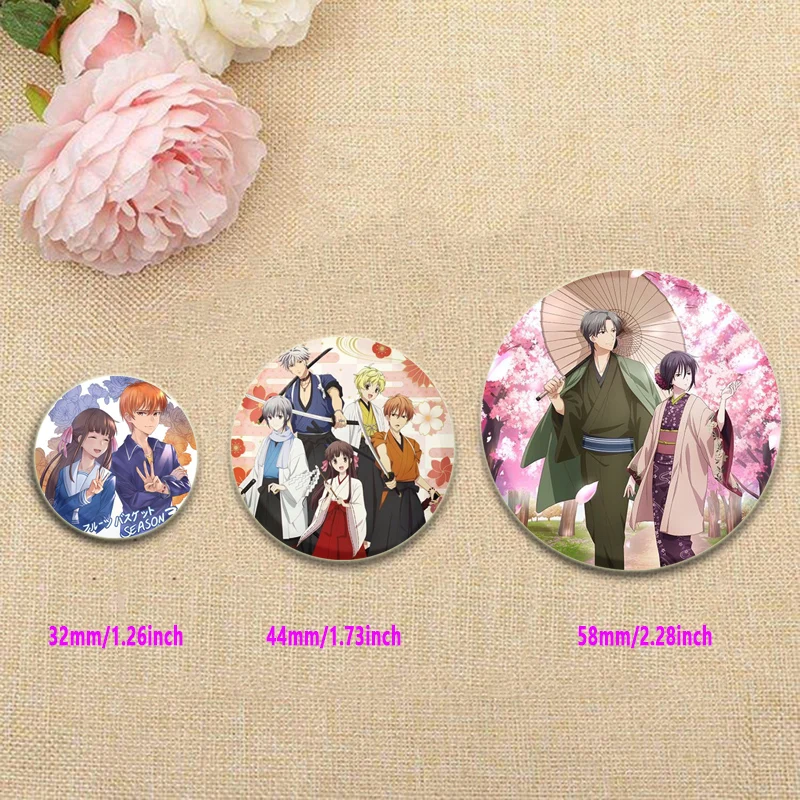 Броши Fruits Basket Souma Kyo Honda Tohru