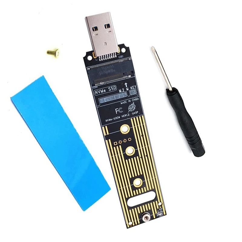 

1 компл., NVME USB адаптер, внутренняя карта 10 Гбит/с, USB3.1 Gen 2 для M2 Nvme 2230 2242 2260 2280 SSD