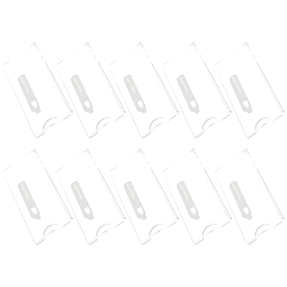 

10 Pcs Acrylic Badge Cases School Sign Holder Bracket Name Officer Cards Holders Id Tag