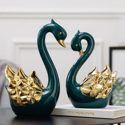 

Скандинавский темно светильник лый роскошный керамический роскошный Лебедь Morandi украшение для гостиной