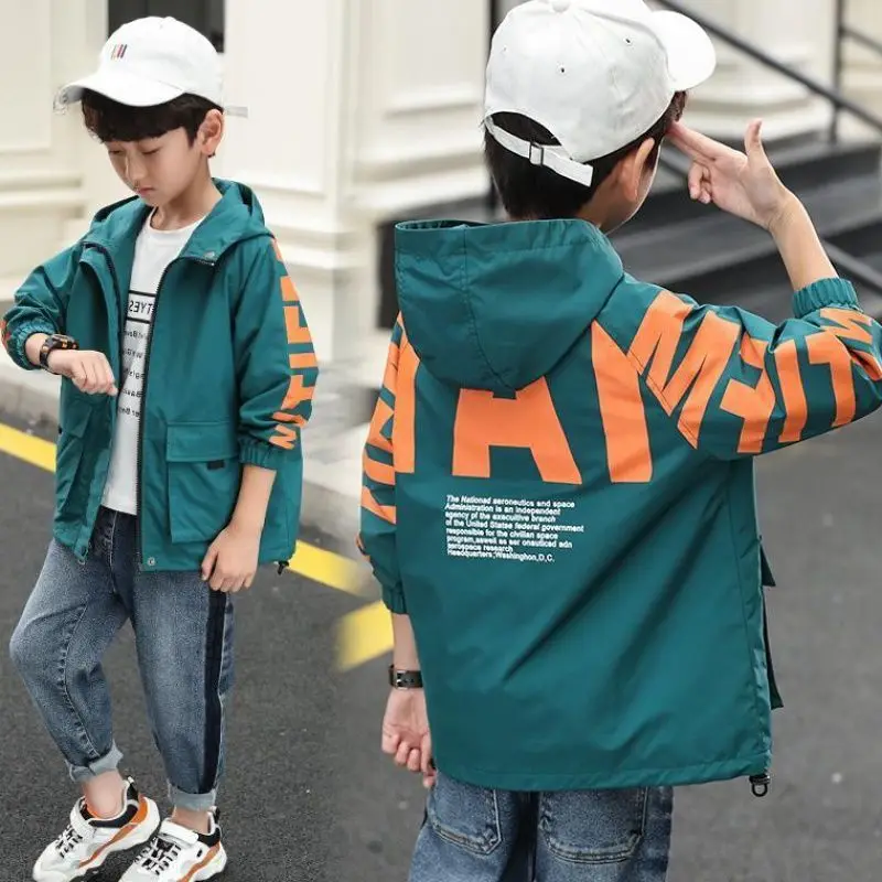 

Boys Autumn Winter Coats Big Children's Windbreaker Casual Tops Kids Clothes Boy 8 To 12 Years Old Baby Jacket Toddler Outerwear