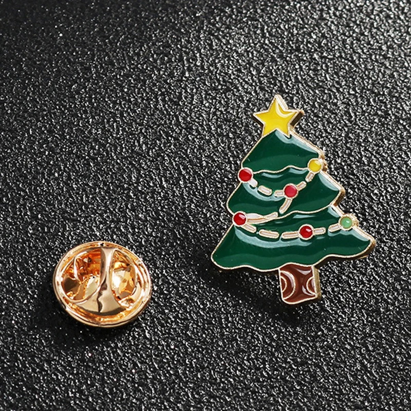 

Mini Christmas Brooches, Exquisite Collar Pins, Cute Elk And Santa Claus Badge, Xmas Tree Sleeve Pins, Coat And Backpack Jewelry
