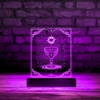 giant cup holy grail desktop office entry sign led illuminated display spiritual symbol led neon sign light up acrylic board