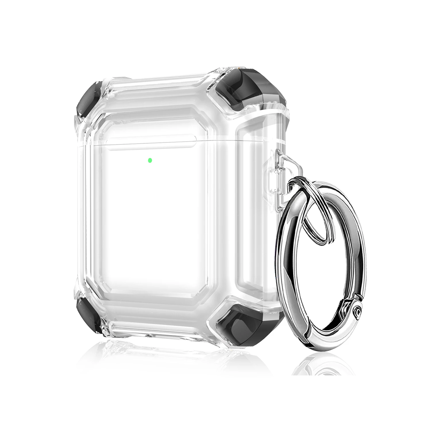 

Чехол для Apple AirPods 2 1, чехол с крючком, прозрачные чехлы для наушников, жесткий защитный чехол для Air Pods AirPod 2, чехол для наушников