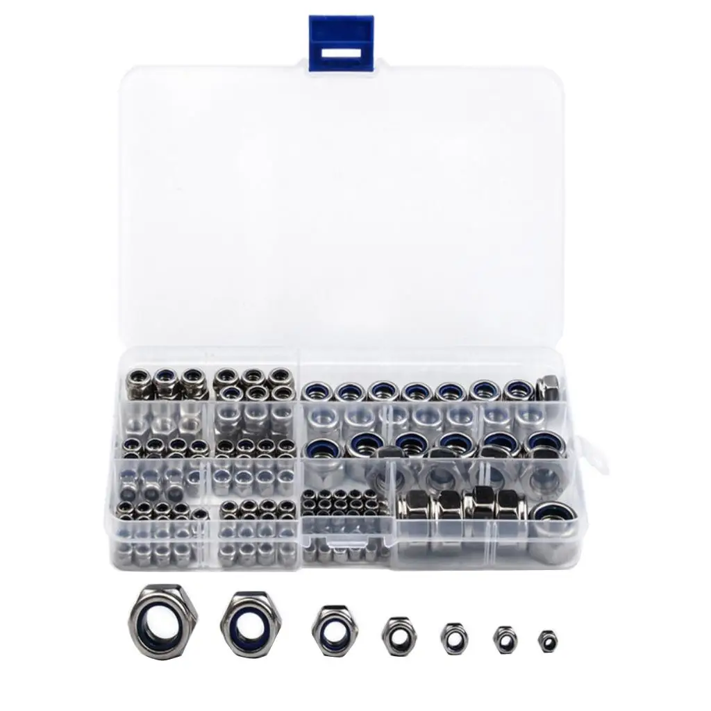 

1 Set(170pcs)Stainless Steel Nut , Highly Resistant Against Turning