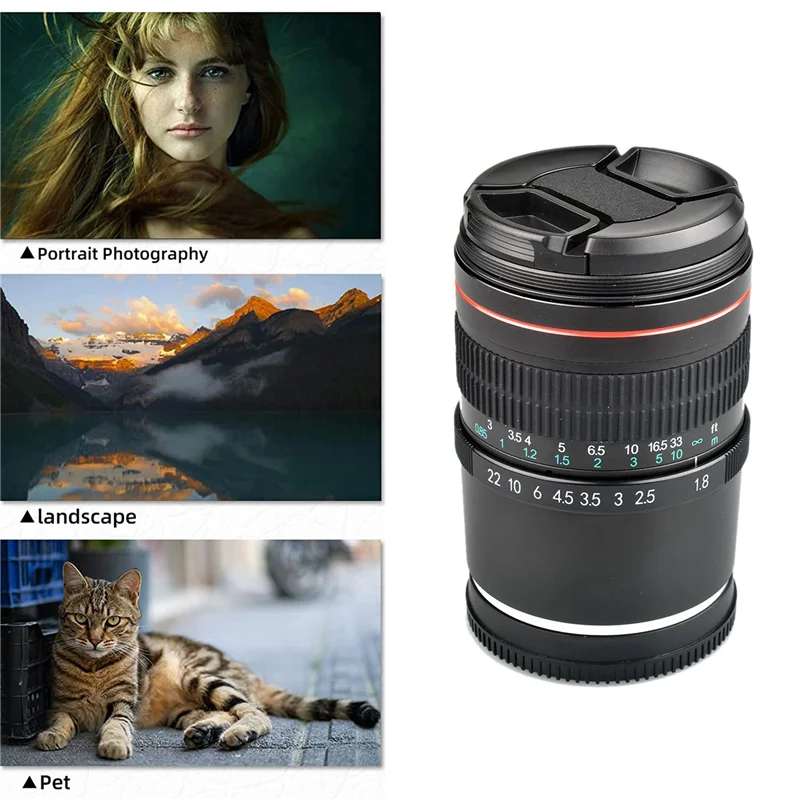

Для Sony 85 мм F1.8 Большая диафрагма фиксированный фокус портрет Макросъемка ручной фокус SLR объектив камеры