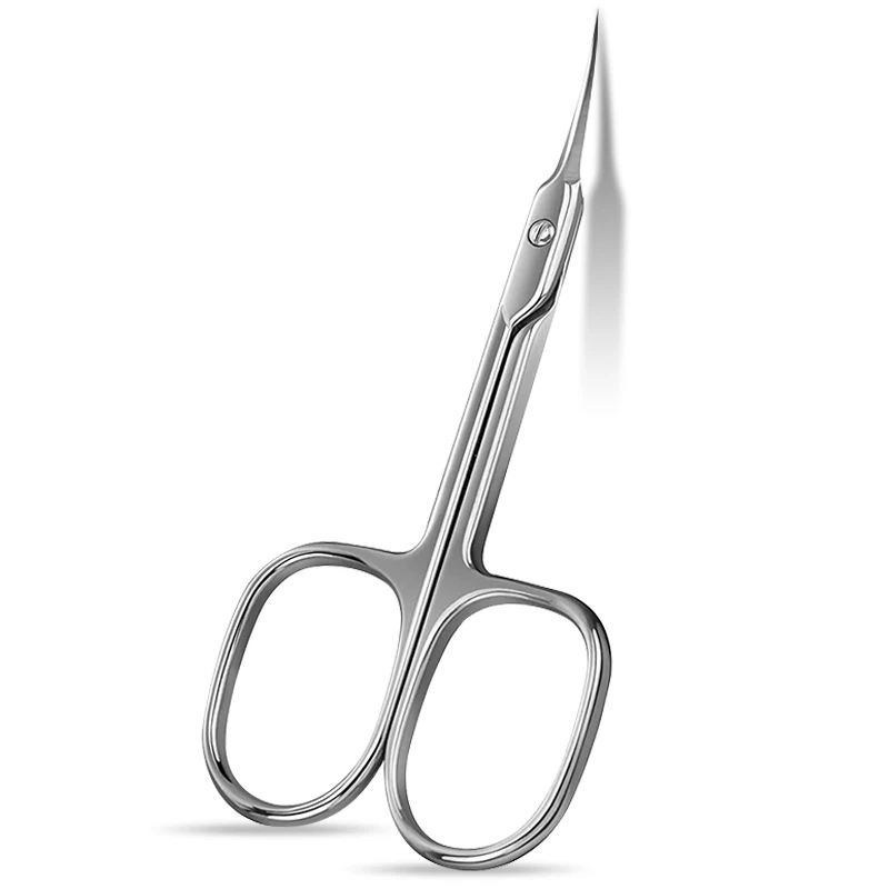 

10pcs Russian Manicure Scissors Cuticle Regrowth Cut Curved Tip with Logo
