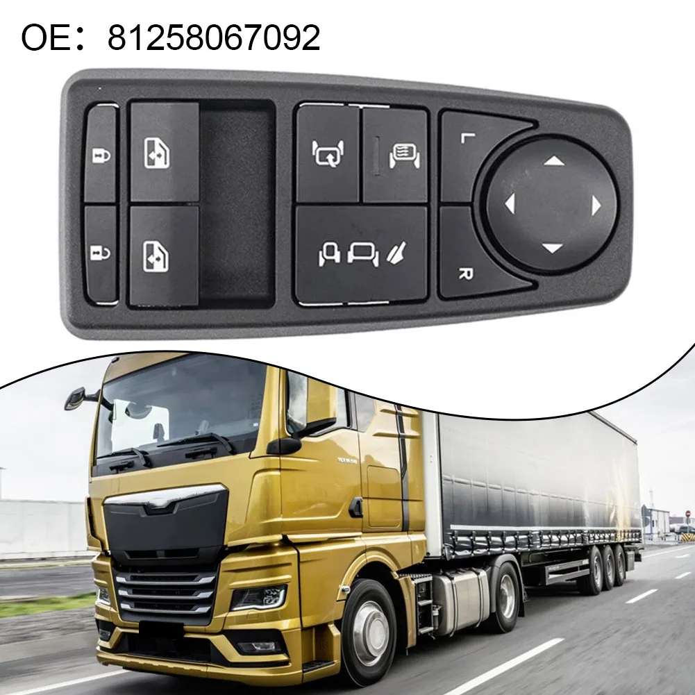 Для грузовика MAN TGM TGX кнопка включения управления стеклоподъемником черная