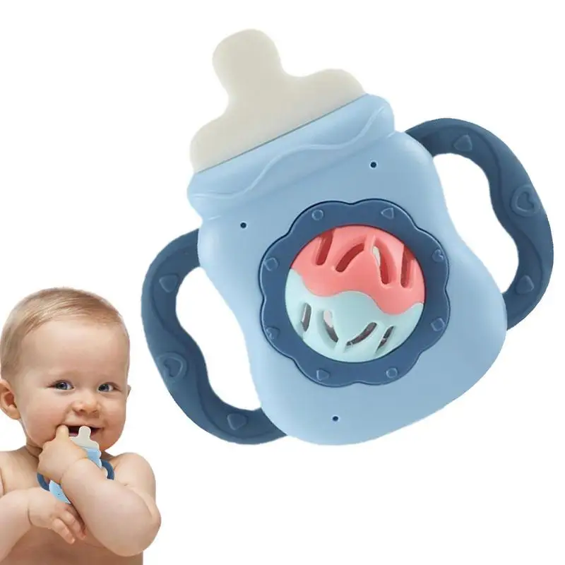 

Погремушка-прорезыватель для новорожденных с бутылкой для кормления