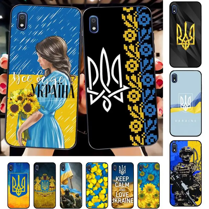 Ukraine flag Girl Phone Case for Samsung A51 01 50 71 21S 70 31 40 30 10 20 S E 11 91 A7 A8 2018