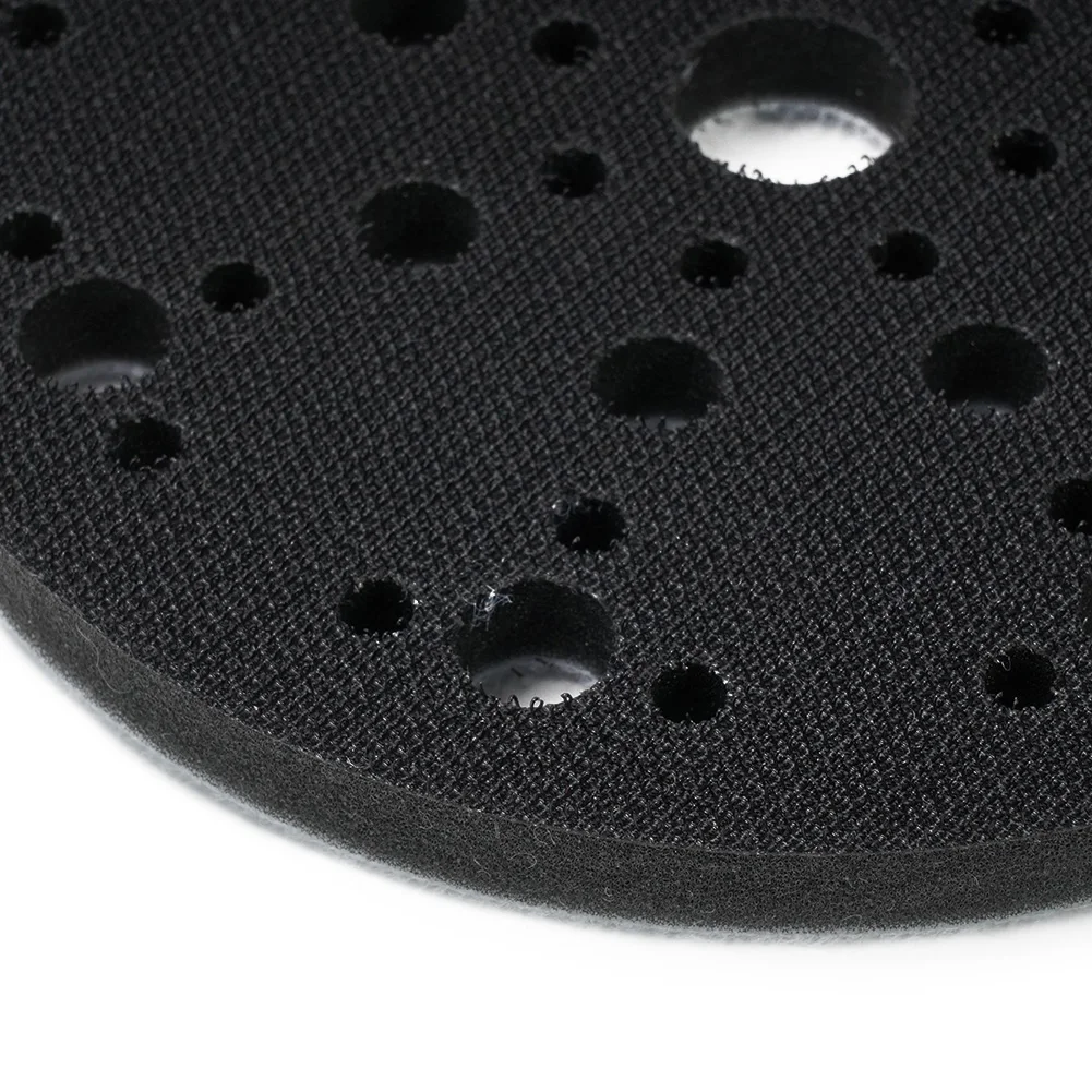 

Brand New Interface Pad Soft Sponge 150mm/6\\\\\\\" 48holes Black Total Thickness: 12mm For Sander Backing Pads Buffer