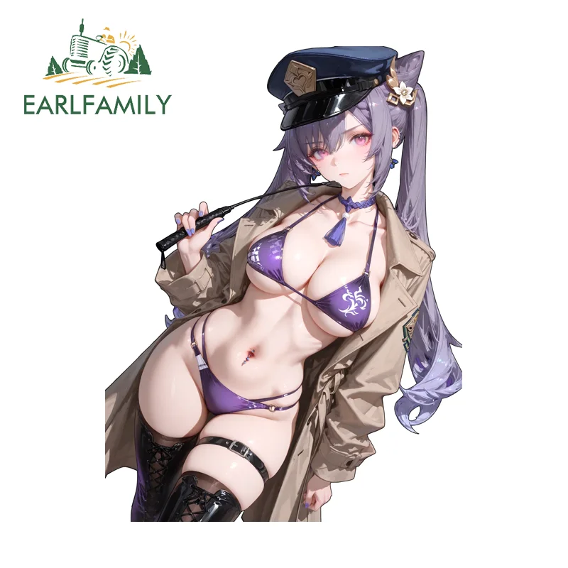 

EARLFAMILY Genshin Impact автомобильные наклейки красивые наклейки для автофургона окклюзия царапины водостойкий солнцезащитный крем автомобильные дворники наклейки на окно