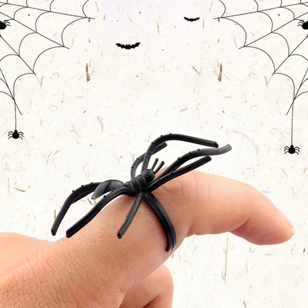 

Unique Spider Web Decoration Decorative Adding-atmosphere Spider Web Accessories Props Spider Finger Ring Spider Ring