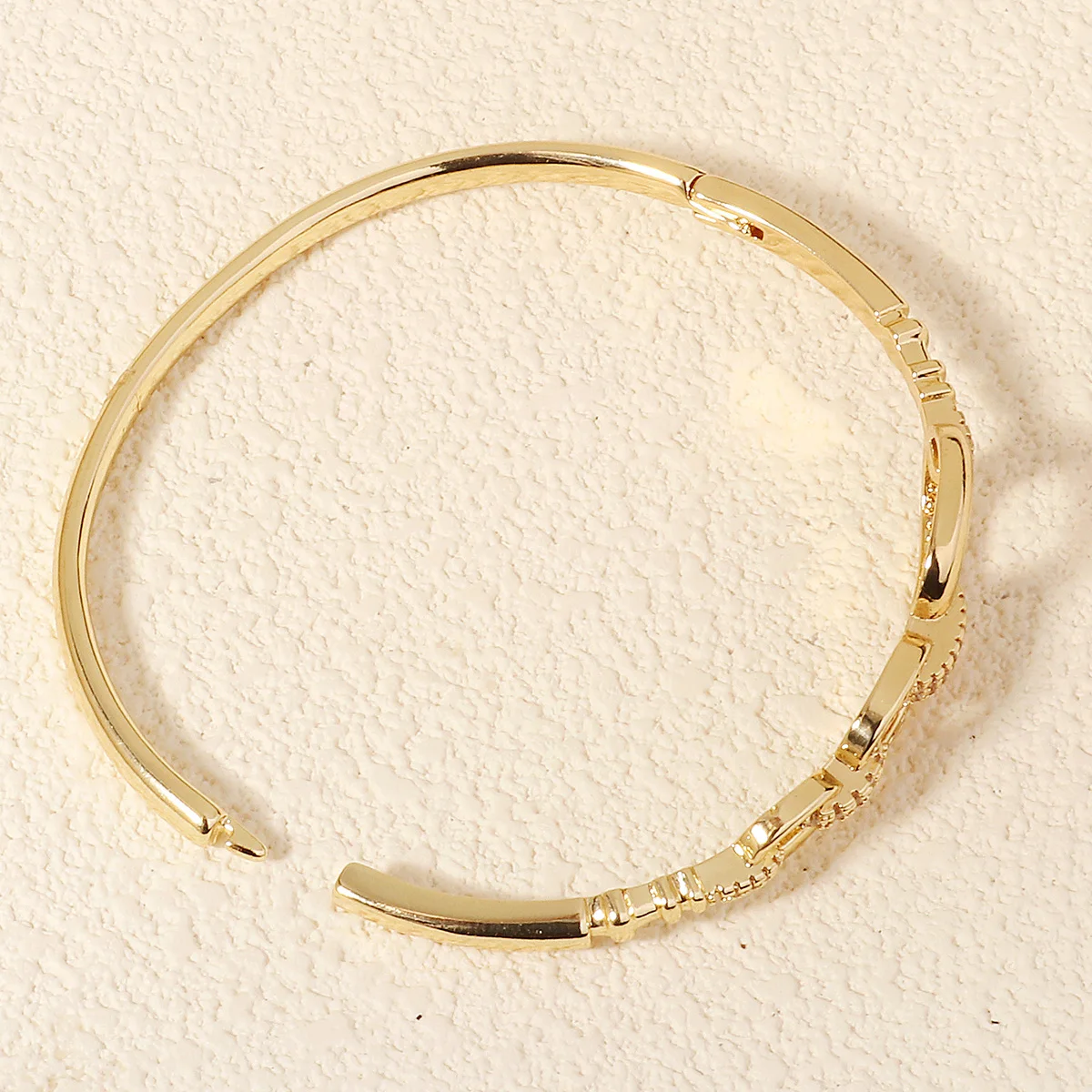 Женский Регулируемый Медный Металлический Браслет-манжета Модный Классический