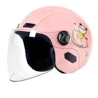 electric motorcycle helmet with single lens visor suitable for men and women in summer comfortable and safe various styles