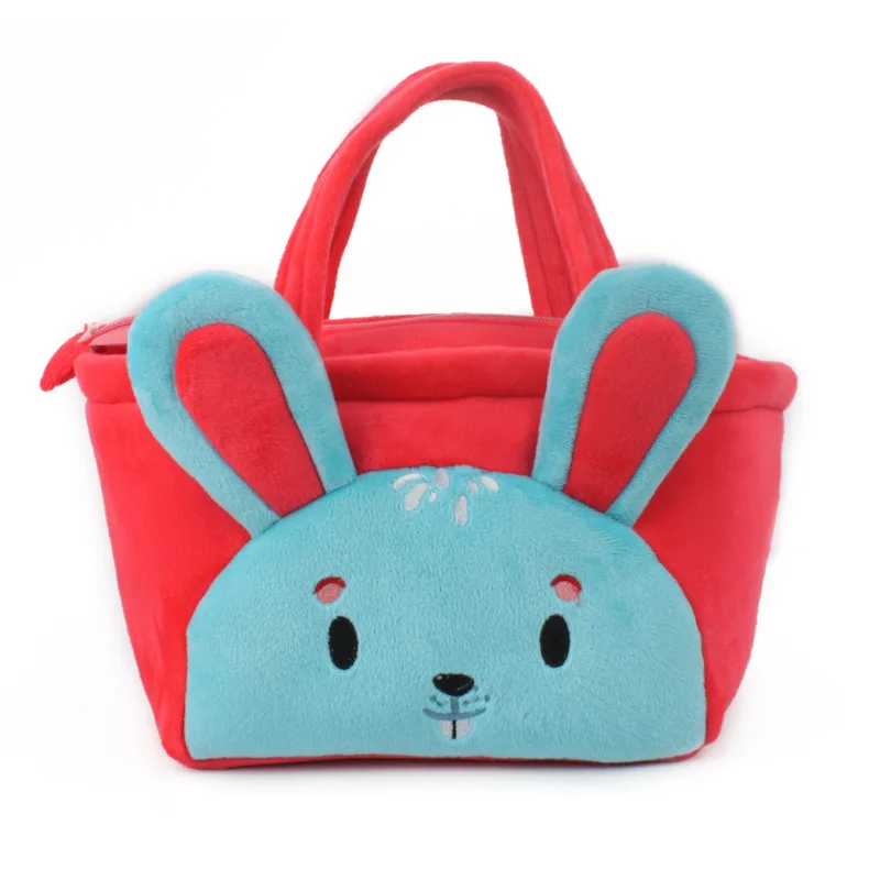 Cute Cartoon Tote Bag Child Lunch Bags Children's Fashion Handbags For Kids Portable Stationary Life Candy Gift Plush Hand Bag