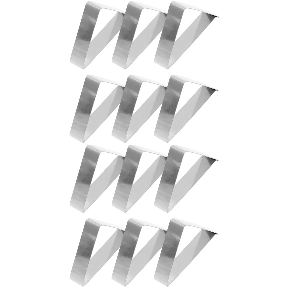 

12 Pcs 5cm Stainless Steel Triangle Tablecloth Clips Adjustable Table Cloth Triangle Clamps