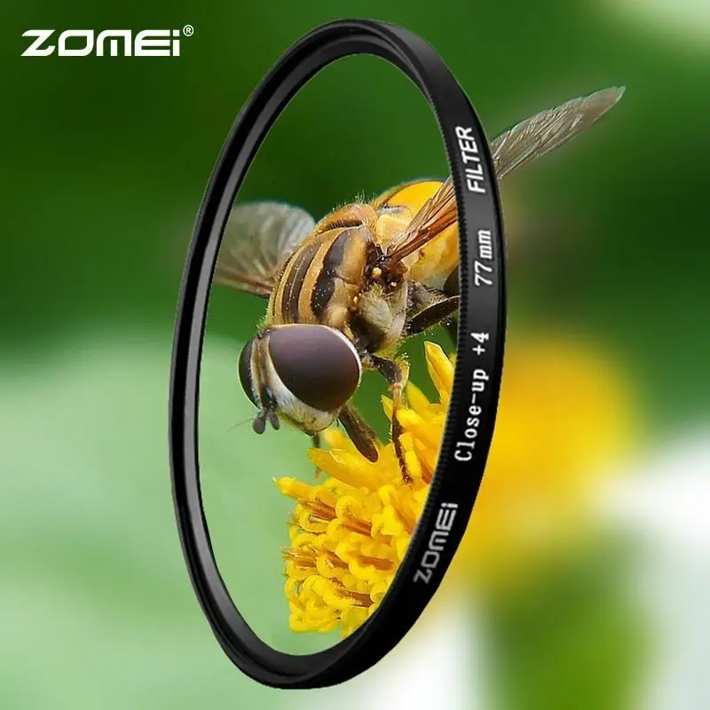 

Zomei Macro Close-up Lens Filter +1 +2 +3 +4 +8 +10 Filter Kit 52mm 55mm 58mm 62mm 67mm 72mm 77mm for Canon Nikon Sony Camera