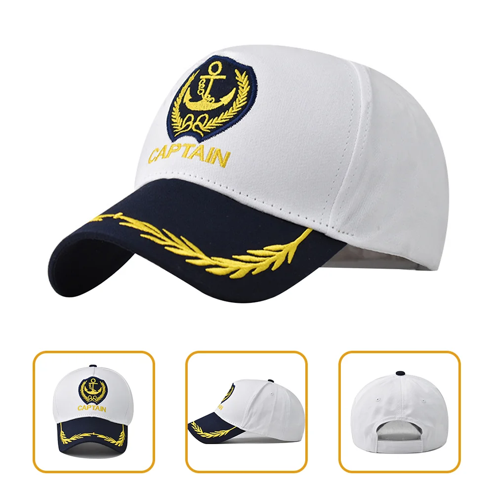 

Captains Hat Baseball Hat Creative Sun Shade Hat Cotton Unisex Baseball Hat