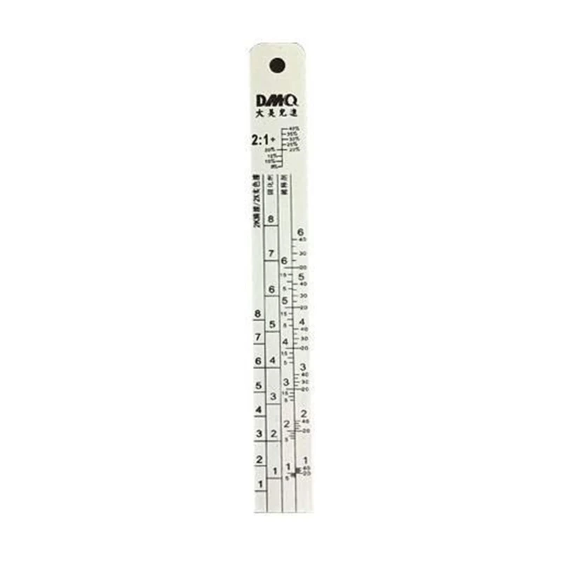 

Large Stainless Steel Car Paint Mixing Ratio Scale Ruler Corrosion-resistant